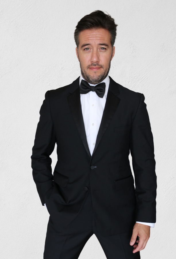 Max in a tuxedo, editorial portrait